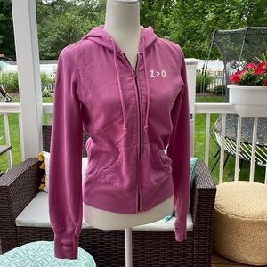 1>0 Zip Up Hoodie with Thumbholes